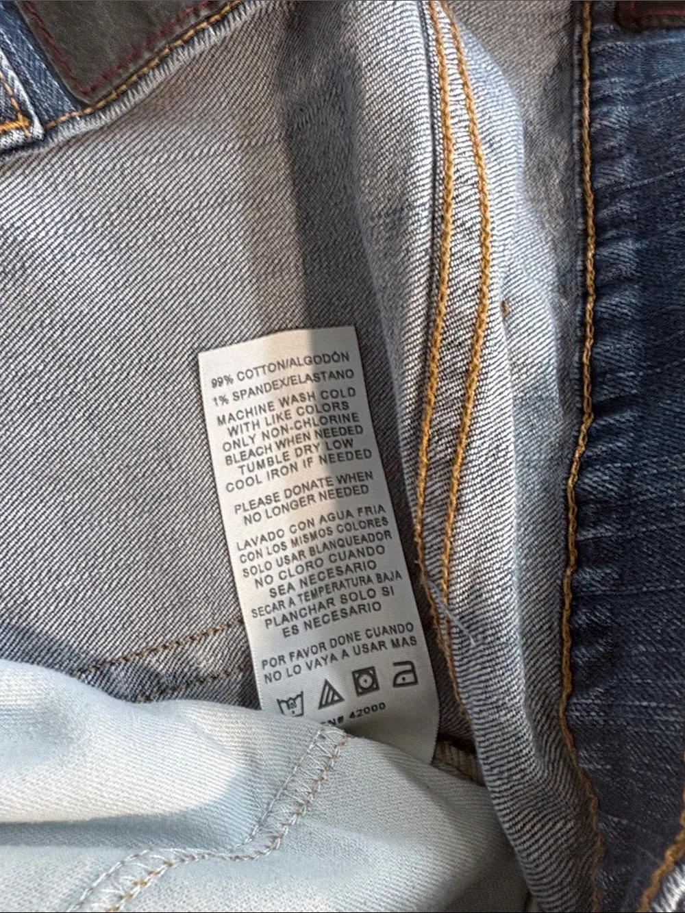 Adam Levine Collection Men's Medium Blue Straight Jeans